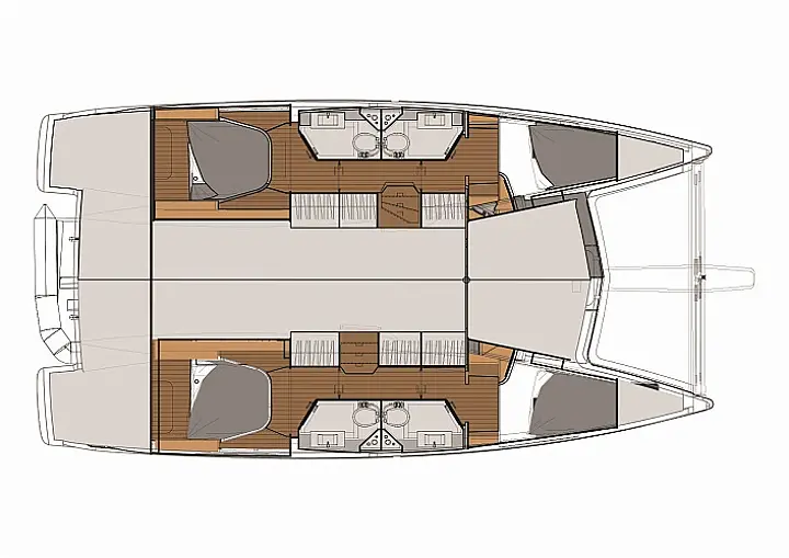 Fountaine Pajot Lucia 40-Pajot-Lucia-40-Lay-Out